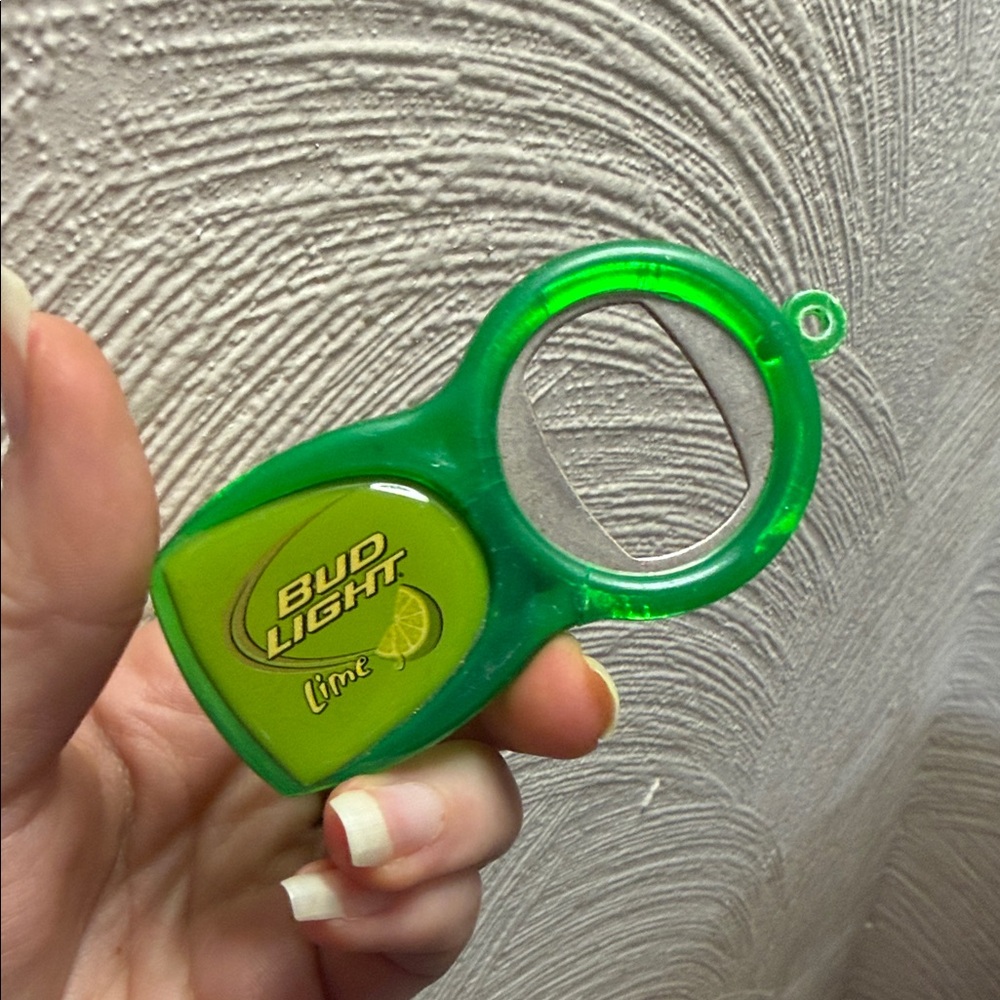 Bud Light Lime Green Bottle Opener